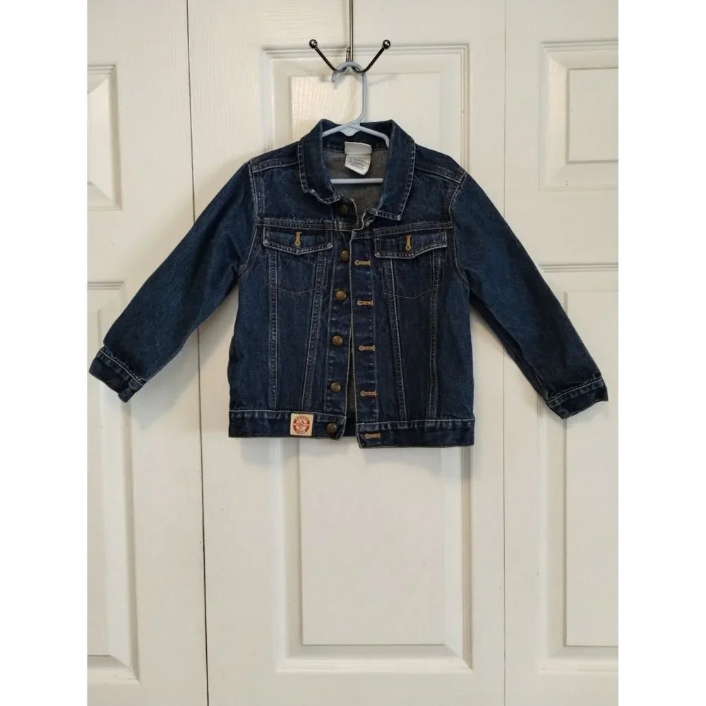Disney Mickey Mouse children's Official Mickey store denim button‎ down j…